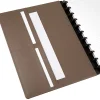 TUL® Discbound Notebook With Die-Cut Leather Cover, Letter Size, Narrow Ruled, 60 Sheets, Pink/Rose Gold