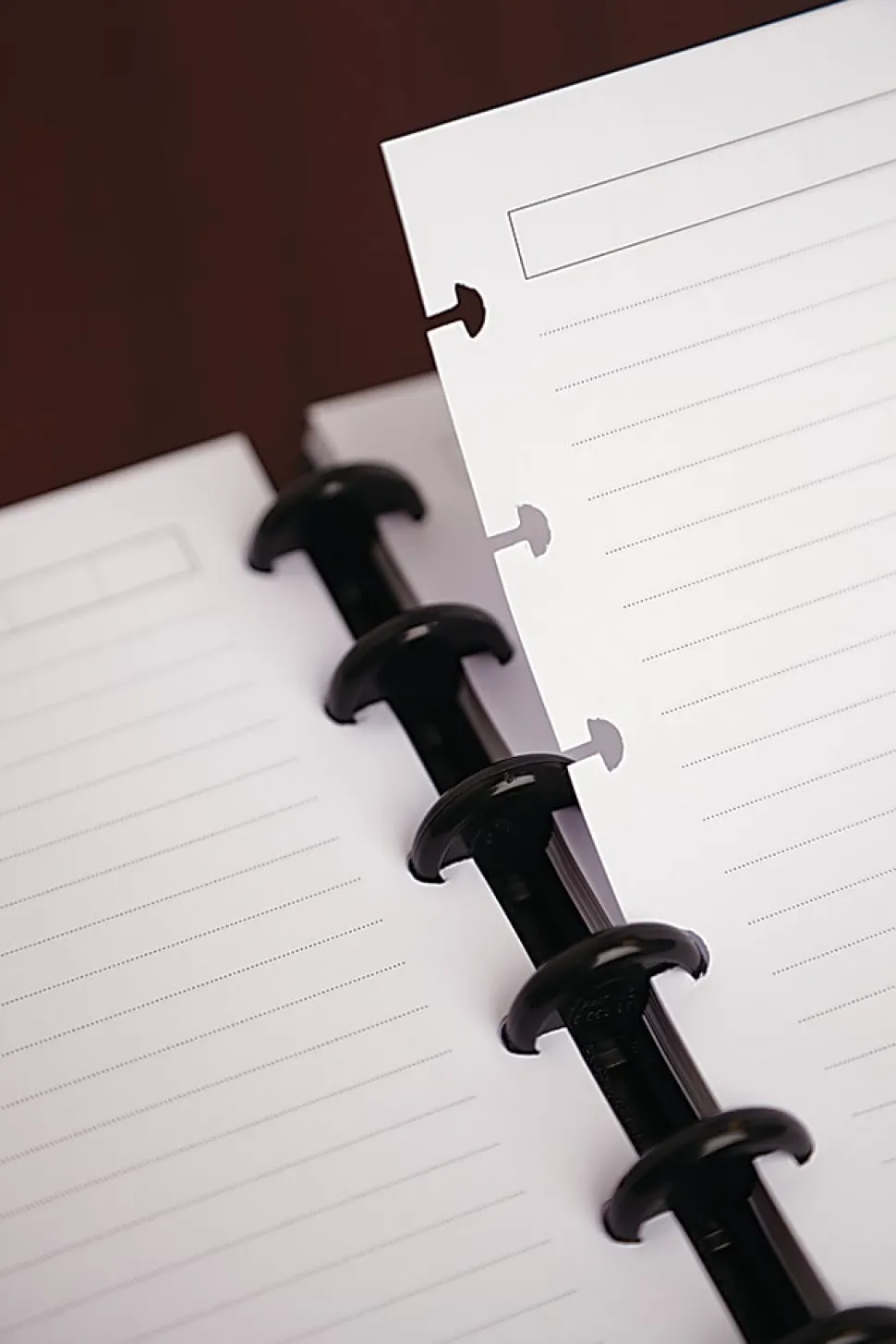 TUL® Discbound Notebook With Pebbled Leather Cover, Letter Size, Narrow Ruled, 60 Sheets, Rose Gold