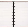 TUL® Discbound Notebook With Pebbled Leather Cover, Junior Size, Narrow Ruled, 60 Sheets, Rose Gold