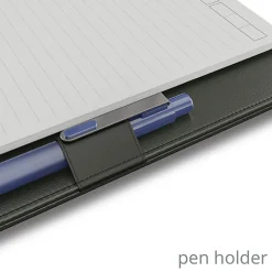 TUL® Discbound Notebook With Vegan Leather Cover, Junior Size, Narrow Ruled, 60 Sheets, Smoke Moss Green