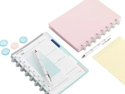 TULĀ® Discbound Refill Pages, Junior Size, Narrow Ruled, 50 Sheets, Assorted Colors