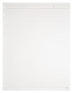 TUL® Discbound Refill Pages, 8-1/2" x 11", Narrow Ruled, Letter Size, 50 Sheets, White