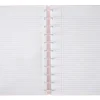 TUL® Discbound Student Notebook With Poly Cover, Letter Size, 3-Subject, Narrow Ruled, 75 Sheets, Pink