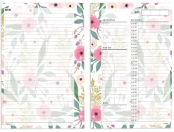 TUL® Discbound Undated Daily Refill Pages, Junior Size, 50 Sheets, Floral