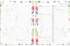 TUL® Discbound Undated Daily Refill Pages, Letter Size, 50 Sheets, Floral