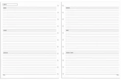 TUL® Discbound Undated Weekly/Monthly Refill Pages, Letter Size, 68 Sheets