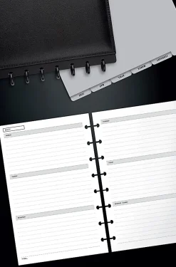 TUL® Discbound Undated Weekly/Monthly Refill Pages, Junior Size, 68 Sheets