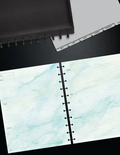 TUL® Discbound Undated Weekly/Monthly Refill Pages, Letter Size, 68 Sheets, Marble
