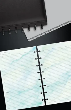 TUL® Discbound Undated Weekly/Monthly Refill Pages, Junior Size, 68 Sheets, Marble