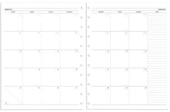 2027 TUL® Discbound Weekly/Monthly Planner Refill Pages, Letter Size, January To December