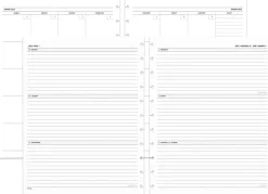 2026 TULĀ® Discbound Weekly/Monthly Planner Refill Pages, Letter Size, January To December