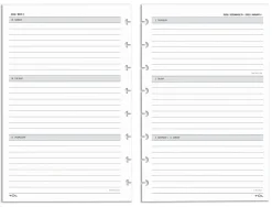 2026 TUL® Discbound Weekly/Monthly Planner Refill Pages, Junior Size, January To December