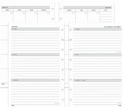 2026 TUL® Discbound Weekly/Monthly Planner Refill Pages, Junior Size, January To December