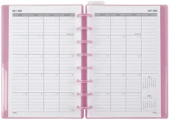 2026-2027 TUL® Discbound Weekly/Monthly Student Planner, Junior Size, Pink, July To June