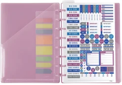 2026-2027 TUL® Discbound Weekly/Monthly Student Planner, Junior Size, Pink, July To June