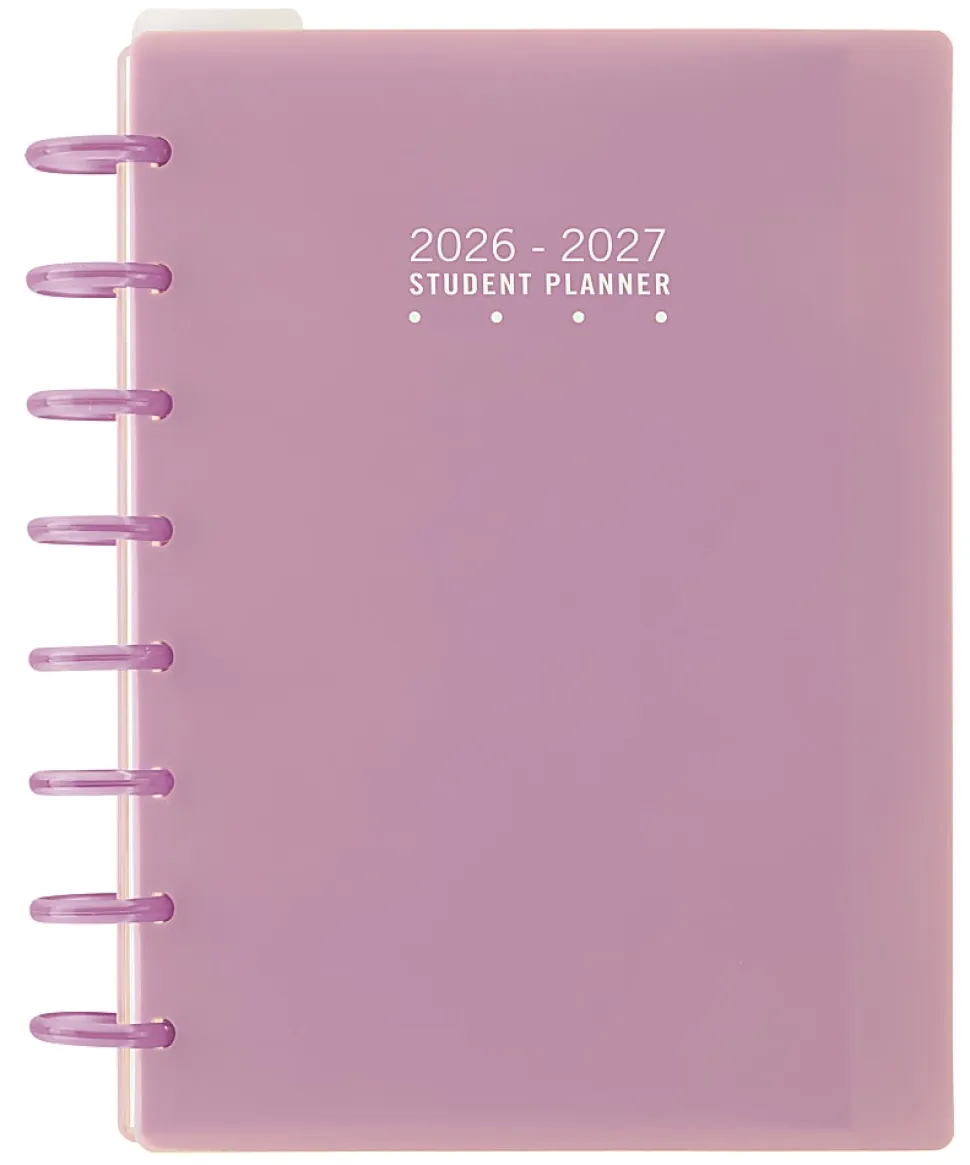 2026-2027 TUL® Discbound Weekly/Monthly Student Planner, Junior Size, Pink, July To June