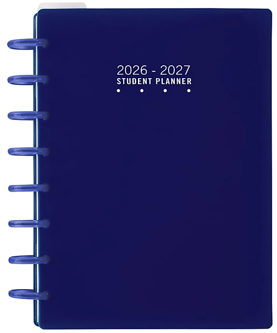 2026-2027 TUL® Discbound Weekly/Monthly Student Planner, Junior Size, Blue, July To June