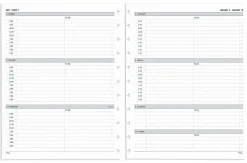2027 TUL® Discbound Weekly Planner Refill Pages Set, Letter Size, January To December, Total Qty 1, TULLTFLRTIMERY27