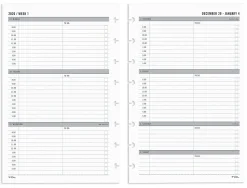 2026 TULĀ® Discbound Weekly Planner Refill Pages, Junior Size, January To December