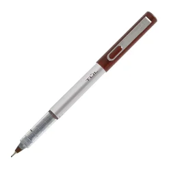 TULĀ® Fineliner Felt-Tip Pen, Ultra-Fine, 0.4 mm, Silver Barrel, Assorted Ink Colors, Pack Of 12 Pens