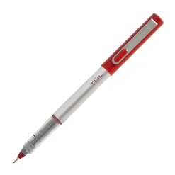 TUL® Fineliner Felt-Tip Pen, Ultra-Fine, 0.4 mm, Silver Barrel, Assorted Ink Colors, Pack Of 12 Pens
