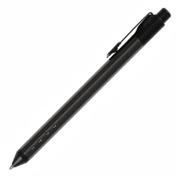 TUL® Fine Writing Solid Metal Barrel Retractable Gel Pen with 2 Refills, Medium Point, 0.7 mm, Gunmetal Barrel, Black & Blue Inks