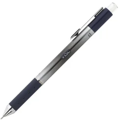 TUL® GL Series Retractable Gel Pens, Needle Point, 0.5 mm, Blue Barrel, Blue Ink, Pack Of 12 Pens