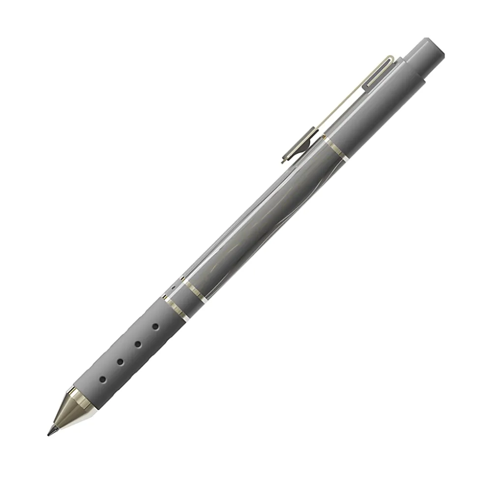 TUL® GL Series Retractable Gel Pens, Medium Point, 0.8 mm, Assorted Barrel Colors With Gold Lines, Assorted Metallic Ink, Pack Of 8 Pens