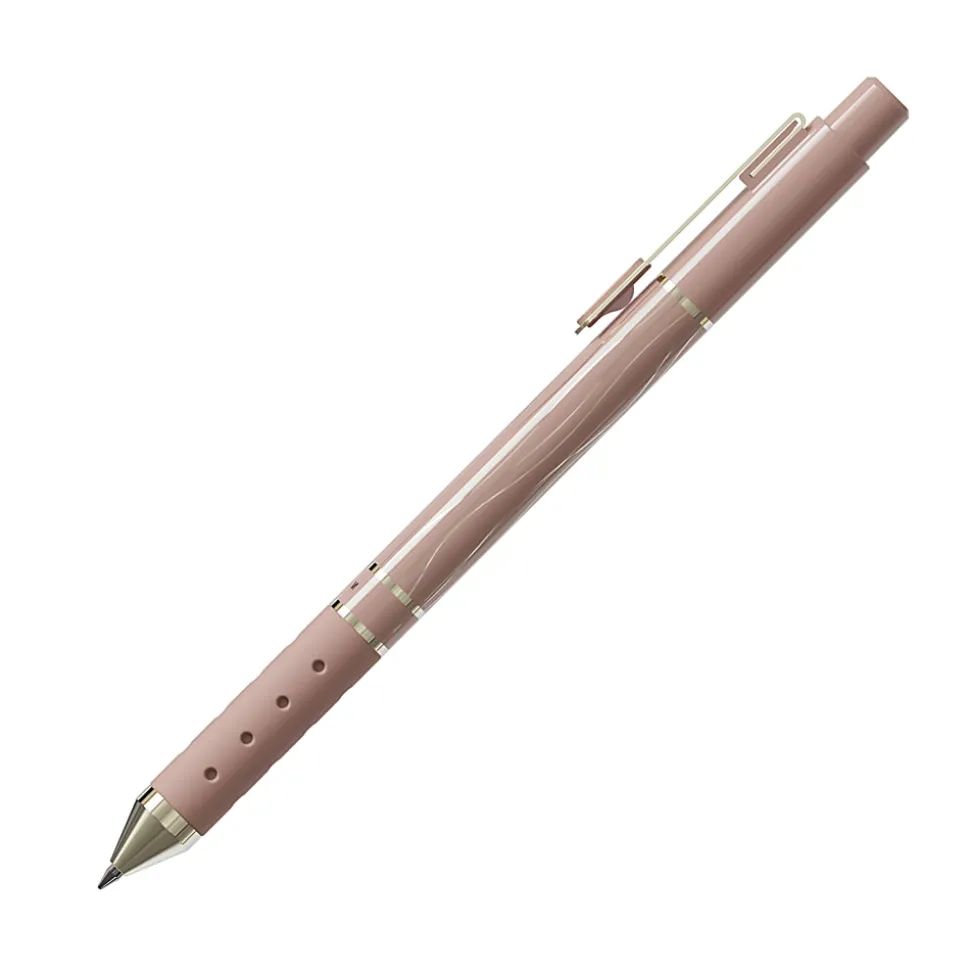 TUL® GL Series Retractable Gel Pens, Medium Point, 0.8 mm, Assorted Barrel Colors With Gold Lines, Assorted Metallic Ink, Pack Of 8 Pens