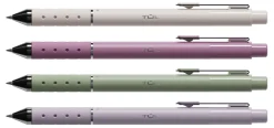 TUL® GL Series Retractable Gel Pens, Medium Point, 0.8 mm, Assorted Gunmetal Barrel Colors, Assorted Metallic Ink, Pack Of 4 Pens