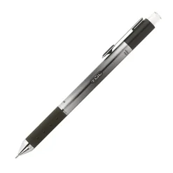TUL® GL Series Retractable Gel Pens, Needle Point, 0.7 mm, Silver Barrel, Black Ink, Pack Of 4 Pens