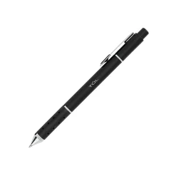 TUL® GL Series Retractable Gel Pens, Mixed Metals, Medium Point, 0.7 mm, Black Barrel, Black Ink, Pack Of 4 Pens