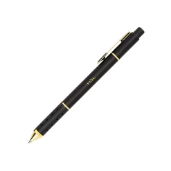 TUL® GL Series Retractable Gel Pens, Mixed Metals, Medium Point, 0.7 mm, Black Barrel, Black Ink, Pack Of 4 Pens