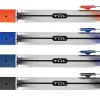 TUL® GL Series Retractable Gel Pens, Medium Point, 0.7 mm, Sliver Barrel, Assorted Standard Inks, Pack Of 8 Pens