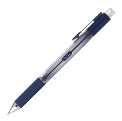 TUL® GL Series Retractable Gel Pens, Fine Point, 0.5 mm, Silver Barrel, Blue Ink, Pack Of 12 Pens