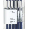TUL® GL Series Retractable Gel Pens, Medium Point, 0.7 mm, Silver Barrel, Blue Ink, Pack Of 12 Pens