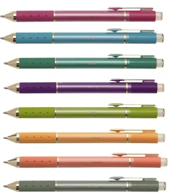 TUL® GL Series Retractable Gel Pens, Medium Point, 0.8 mm, Assorted Barrel Colors, Assorted Deep Metallic Inks, Pack Of 8 Pens