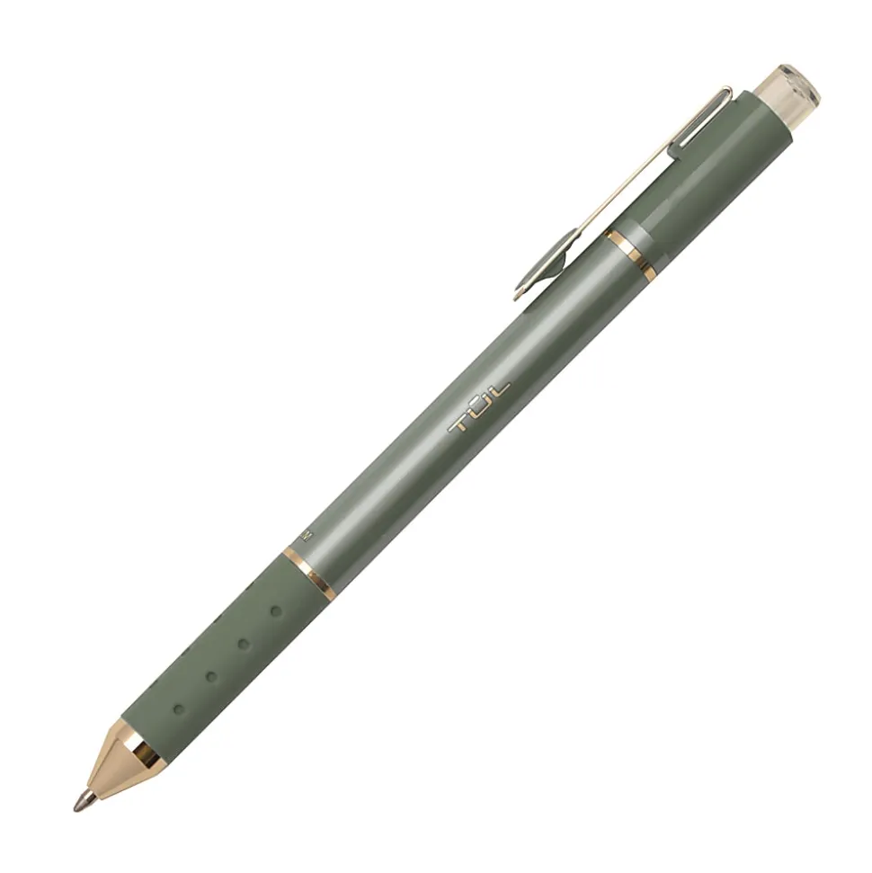 TUL® GL Series Retractable Gel Pens, Medium Point, 0.8 mm, Assorted Barrel Colors, Assorted Deep Metallic Inks, Pack Of 8 Pens