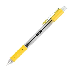 TUL® GL Series Retractable Gel Pens, Medium Point, 0.7 mm, Pearl White Barrel, Blue Ink, Pack Of 4 Pens