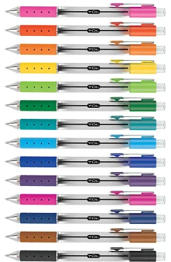 TUL® GL Series Retractable Gel Pens, Medium Point, 0.7 mm, Pearl White Barrel, Blue Ink, Pack Of 4 Pens