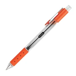 TUL® GL Series Retractable Gel Pens, Medium Point, 0.7 mm, Silver Barrel, Assorted Bright Inks, Pack Of 8 Pens