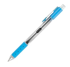TUL® GL Series Retractable Gel Pens, Medium Point, 0.7 mm, Silver Barrel, Assorted Bright Inks, Pack Of 8 Pens