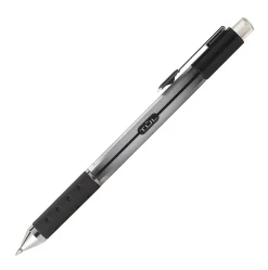 TUL® GL Series Retractable Gel Pens, Medium Point, 0.7 mm, Silver Barrel, Black Ink, Pack Of 12 Pens