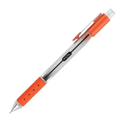TUL® GL Series Retractable Gel Pens, Needle Point, 0.5 mm, Silver Barrel, Assorted Bright Inks, Pack Of 8 Pens