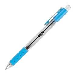 TUL® GL Series Retractable Gel Pens, Fine Point, 0.5 mm, Silver Barrel, Assorted Bright Inks, Pack Of 8 Pens