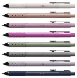 TUL® GL Series Retractable Gel Pens, Medium Point, 0.8 mm, Assorted Gunmetal Barrel Colors, Assorted Metallic Ink, Pack Of 8 Pens