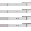 TUL® GL Series Retractable Gel Pens, Medium Point, 0.7 mm, Pearl White Barrel, Blue Ink, Pack Of 12 Pens