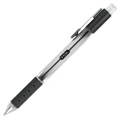 TUL® GL Series Retractable Gel Pens, Medium Point, 0.7 mm, Silver Barrel, Assorted Business Inks, Pack Of 12 Pens