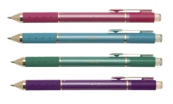 TUL® GL Series Retractable Gel Pens, Medium Point, 0.8 mm, Assorted Barrel Colors, Assorted Deep Metallic Inks, Pack Of 4 Pens