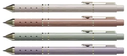 TUL® GL Series Retractable Gel Pens, Medium Point, 0.7 mm, Assorted Barrel Colors With Gold Lines, Black Ink, Pack Of 4 Pens